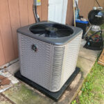A GE AC unit installed by Missouri Furnace & Air Conditioning.