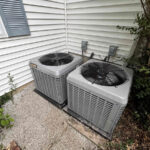 Two AC units installed by Missouri Furnace & Air Conditioning.