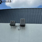 Two Rheem AC units installed by Missouri Furnace & Air Conditioning.