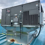 An AC roof top unit installed by Missouri Furnace & Air Conditioning.