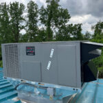 An AC roof top unit installed by Missouri Furnace & Air Conditioning.
