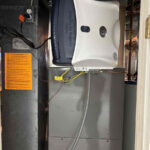 An AprilAire humidifier installed by Missouri Furnace & Air Conditioning.