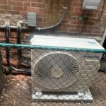 An outdoor mini split installed by Missouri Furnace & Air Conditioning.